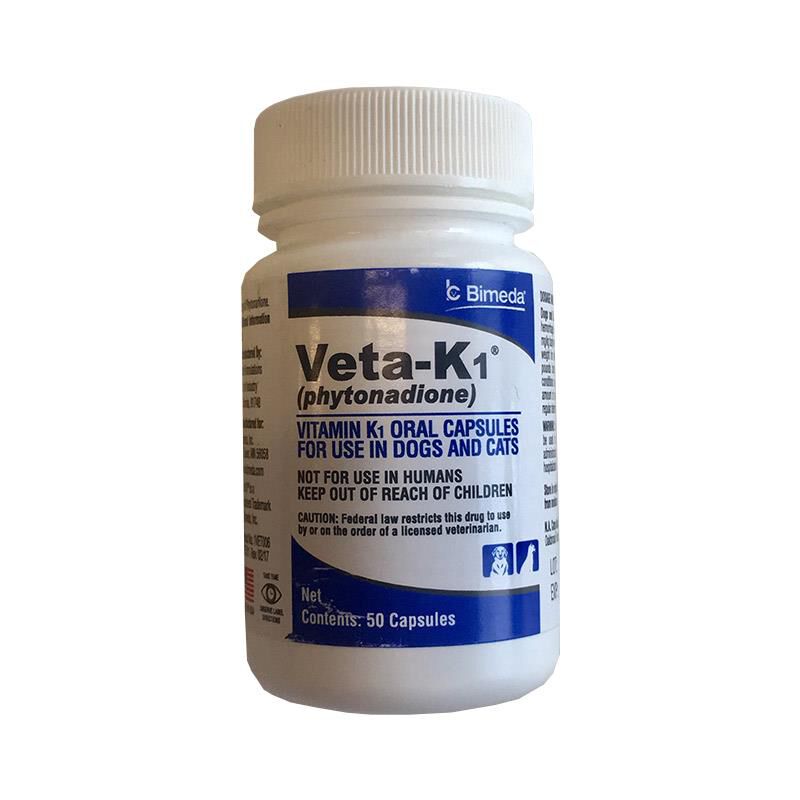 Vitamin K1 Capsule for Dogs Cats Best Prices Allivet