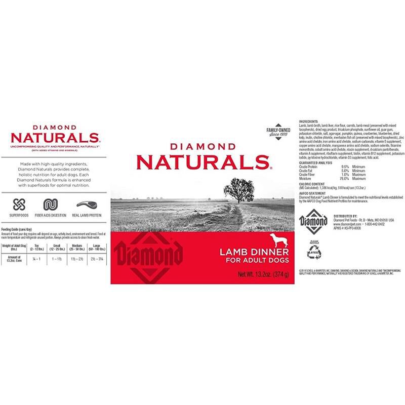 Diamond naturals canned dog sales food