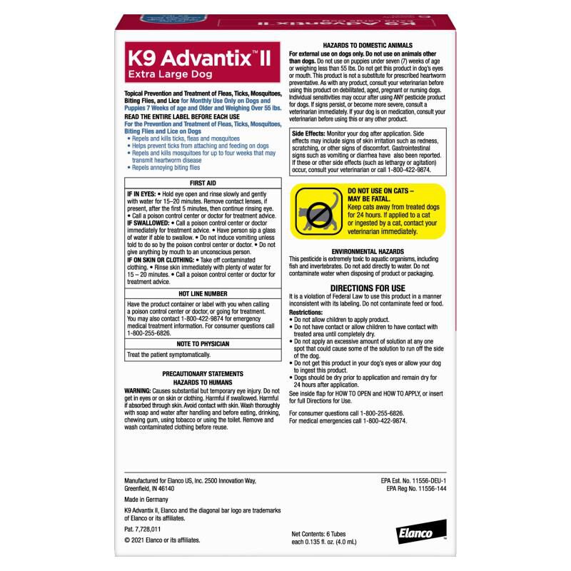 Applying k9 advantix store ii