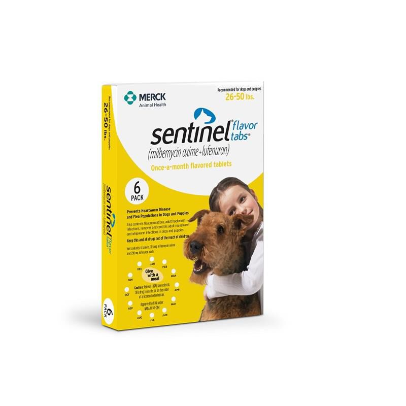 Lowest Price on Sentinel Flavor Tablets for Dogs Allivet Pet