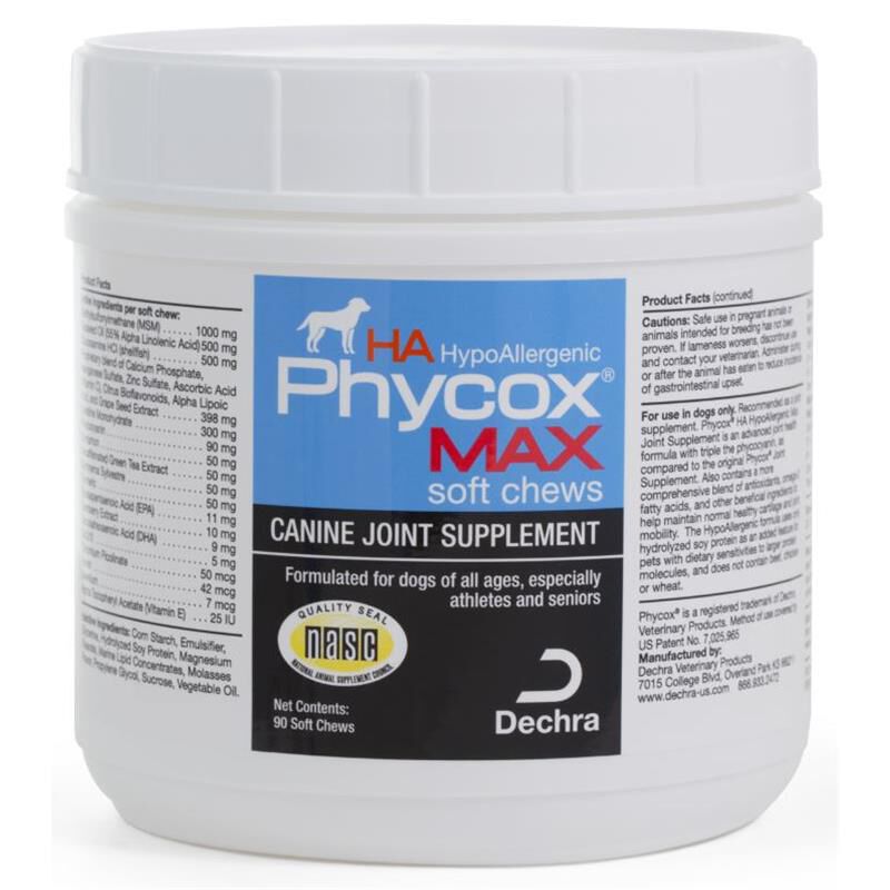 Phycox Max Joint Supplement Soft Chews for Dogs 90 ct