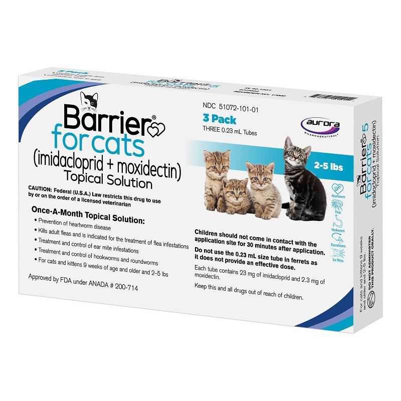 Barrier (imidacloprid + Moxidectin) Topical Solution For Dogs