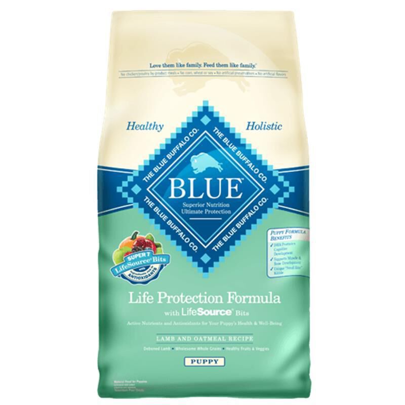 blue lamb and oatmeal puppy food