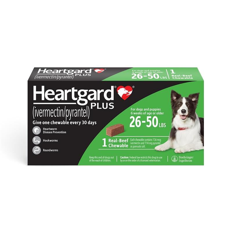 Heartgard green best sale 12 month