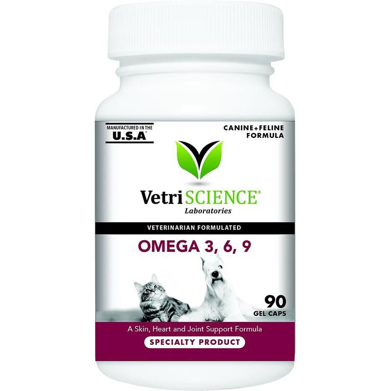 Order Vetri Science Omega 3 6 9 Gel Capsules for dogs and cats