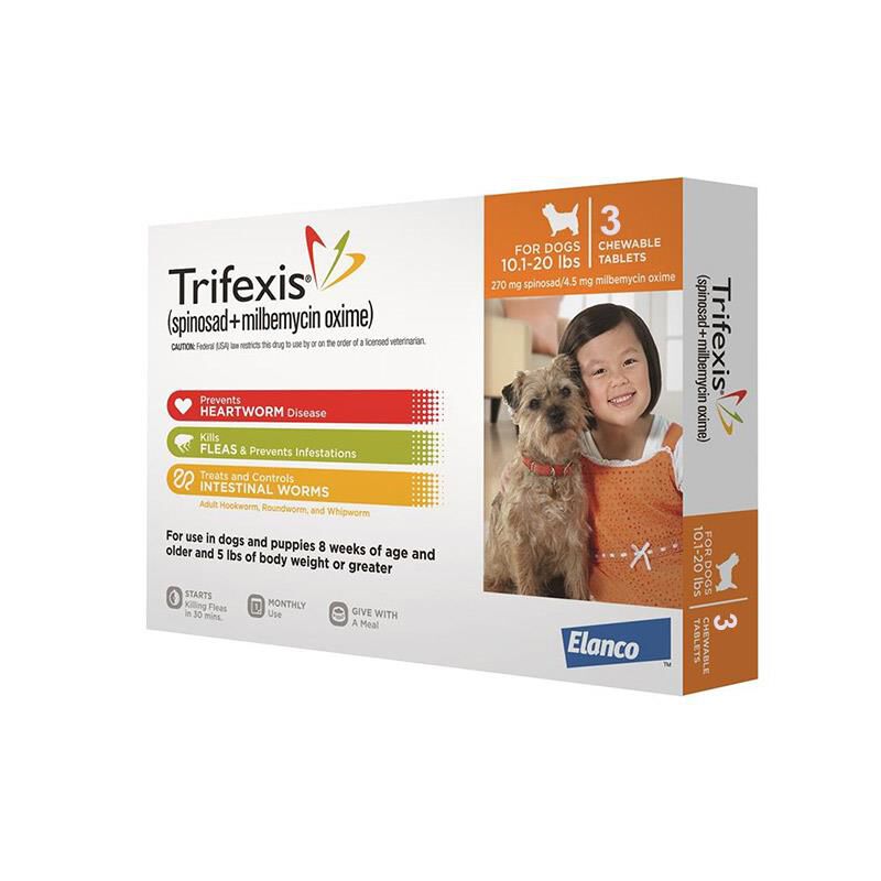 Lowest Price on Trifexis Chewable Tablets for Dogs Allivet Pet