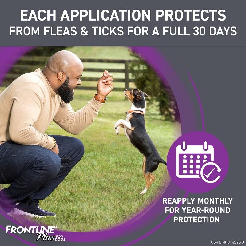 Frontline Plus for Dogs Flea Tick Spon On