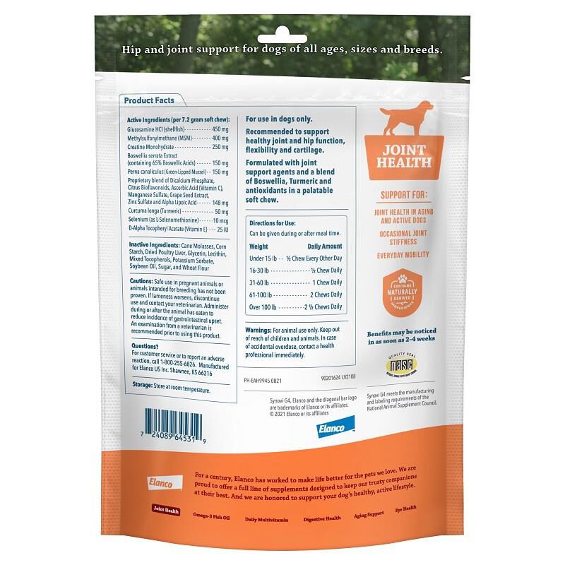 Bayer synovi g4 outlet soft chews for dogs