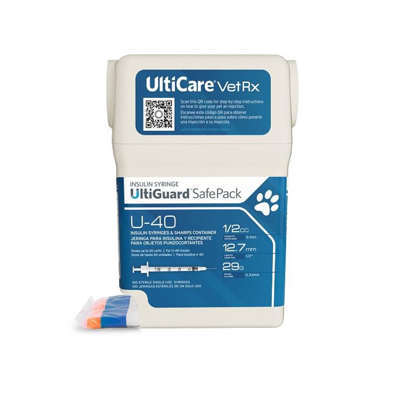 Buy Ultiguard Insulin Syringes U 40 For Dogs Cats U40 Syringes