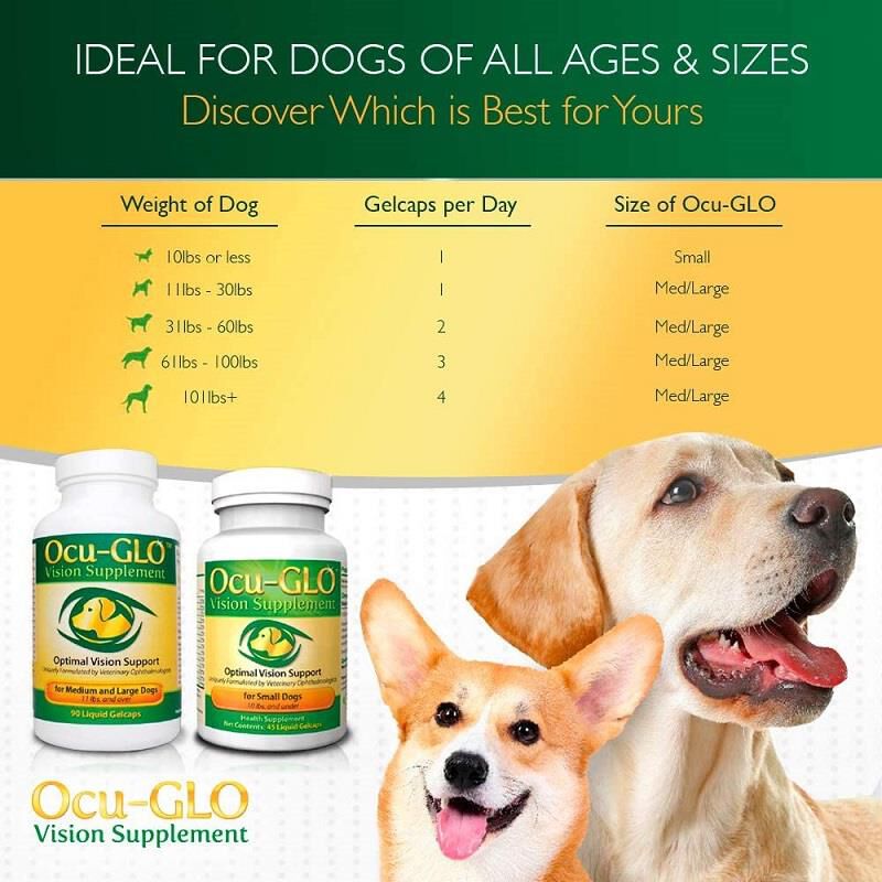 Ocu GLO Vision Supplement for Dogs 90 Liquid Gelcaps