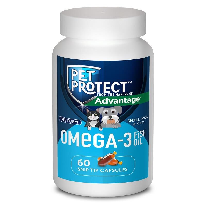 Pet Protect from The Makers of Advantage Omega 3 Supplement for M L Dogs 250 Capsules