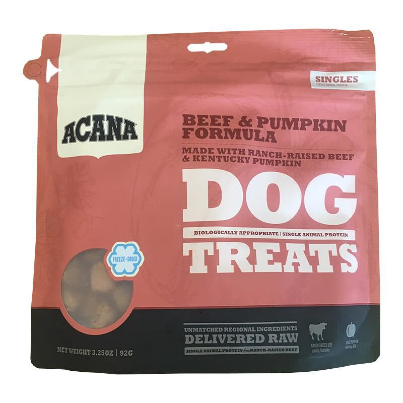 Acana Singles Beef Pumpkin Freeze Dried Dog Treats