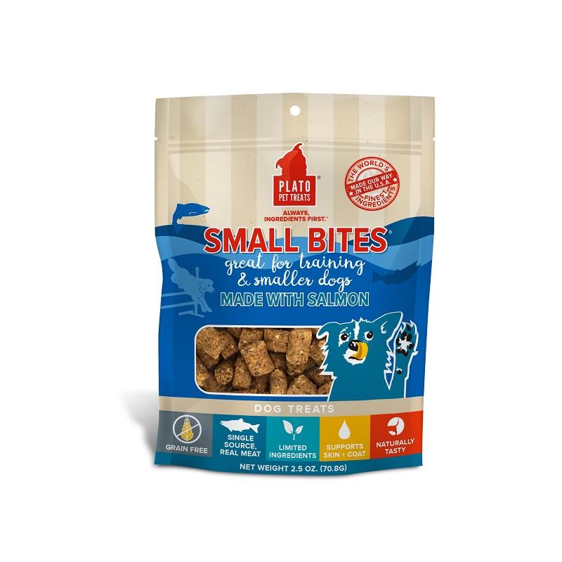 Plato Small Bites Salmon Dog Treats | Allivet