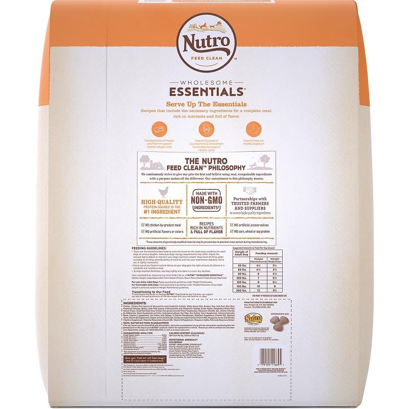 Nutro Wholesome Essentials Healthy Weight Large Breed Adult Farm-Raised