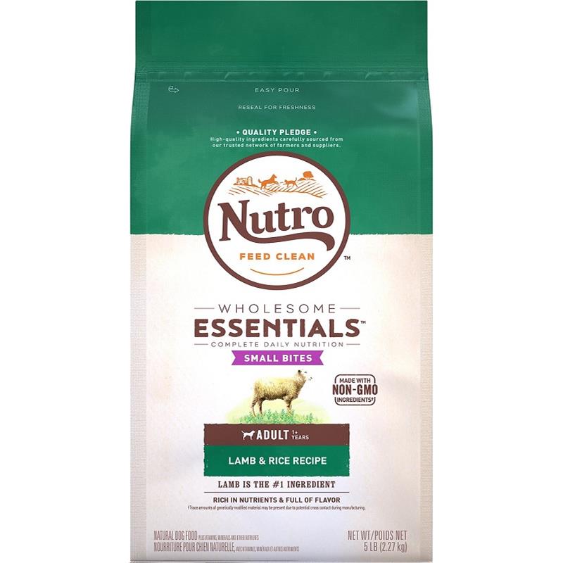 Nutro Wholesome Essentials Small Bites Adult Pasture-Fed Lamb & Rice ...