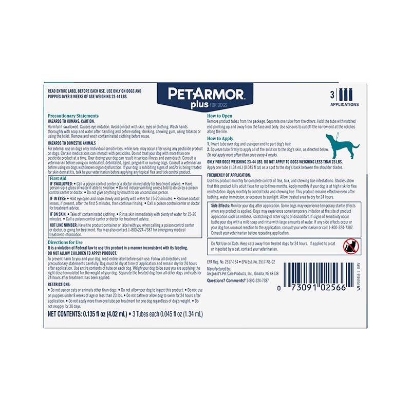 PetArmor Plus for Dogs | Allivet