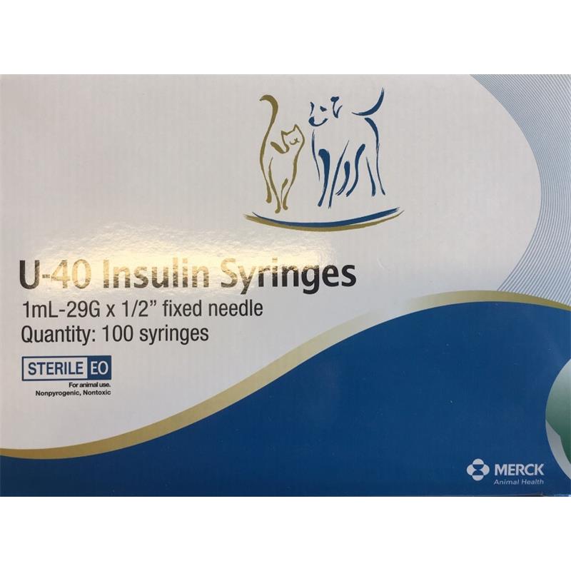 U-40 Insulin Syringes, Box of 100 | Allivet