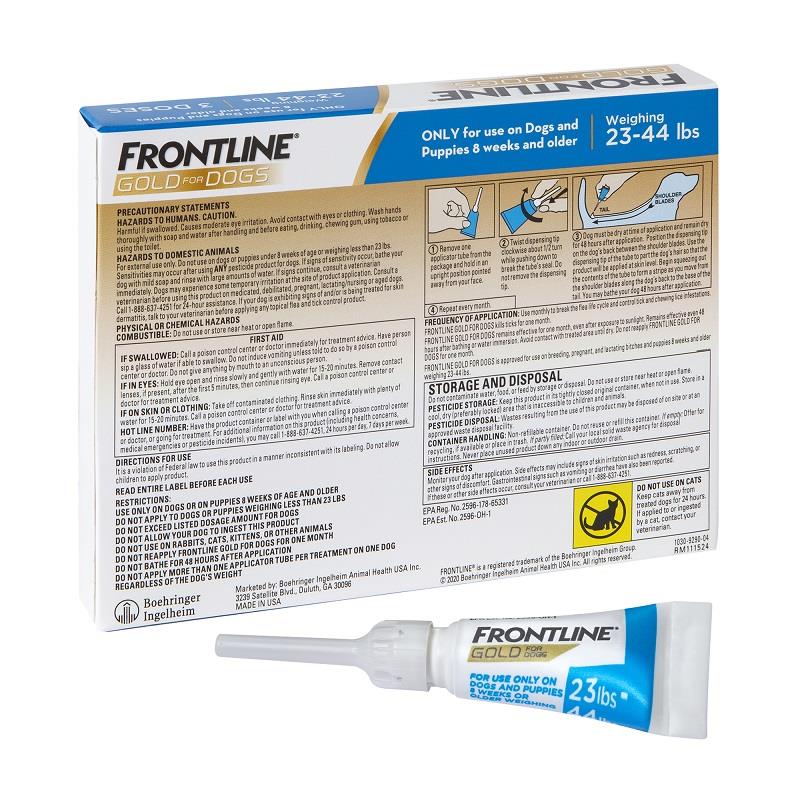 frontline gold for small dogs