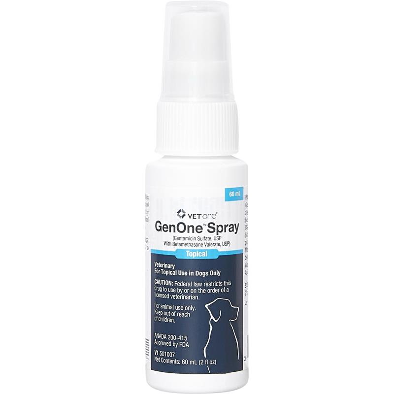 GenOne Topical Spray (Gentamicin/Betamethasone) | Allivet