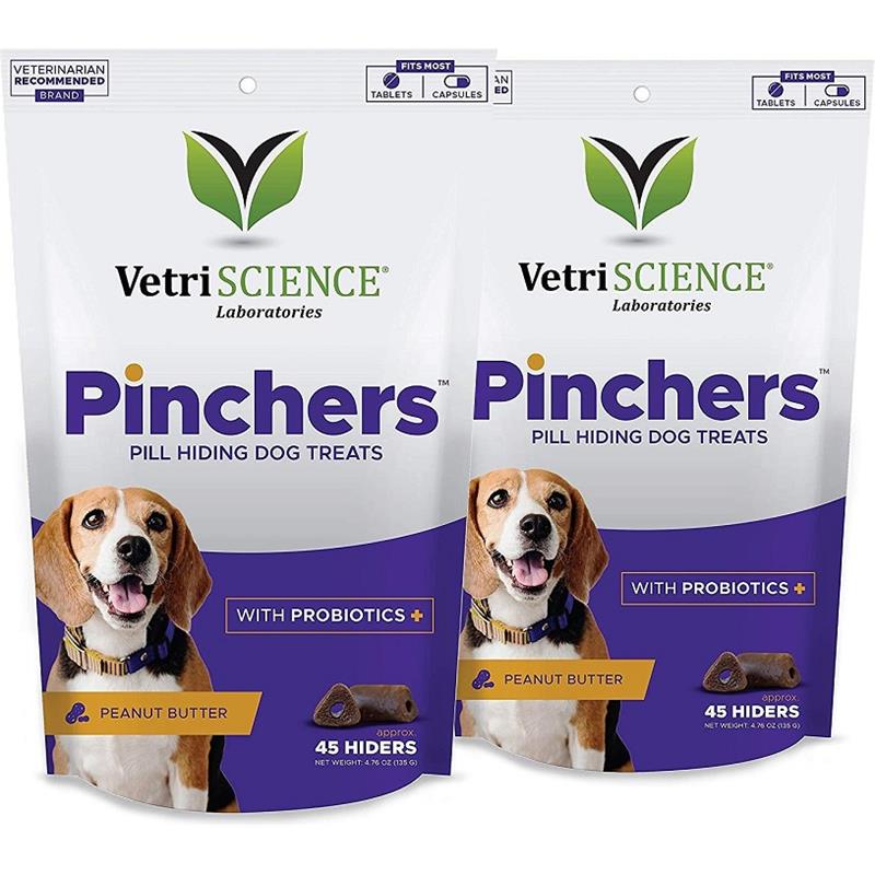 VetriScience Pinchers Pill Hiding Dog Treats with Probiotics, 45 count