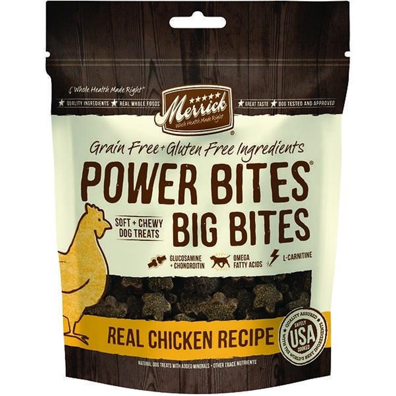 Merrick Power Bites Big Bites Real Chicken | Allivet