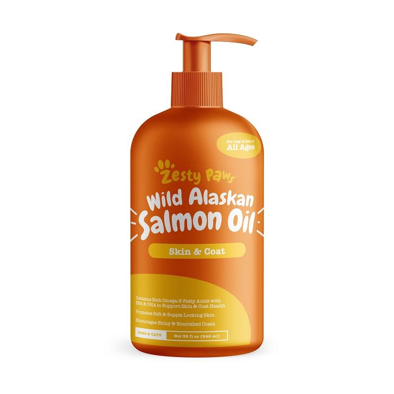 Zesty Paws Wild Alaskan Salmon Oil for Dogs & Cats | Allivet