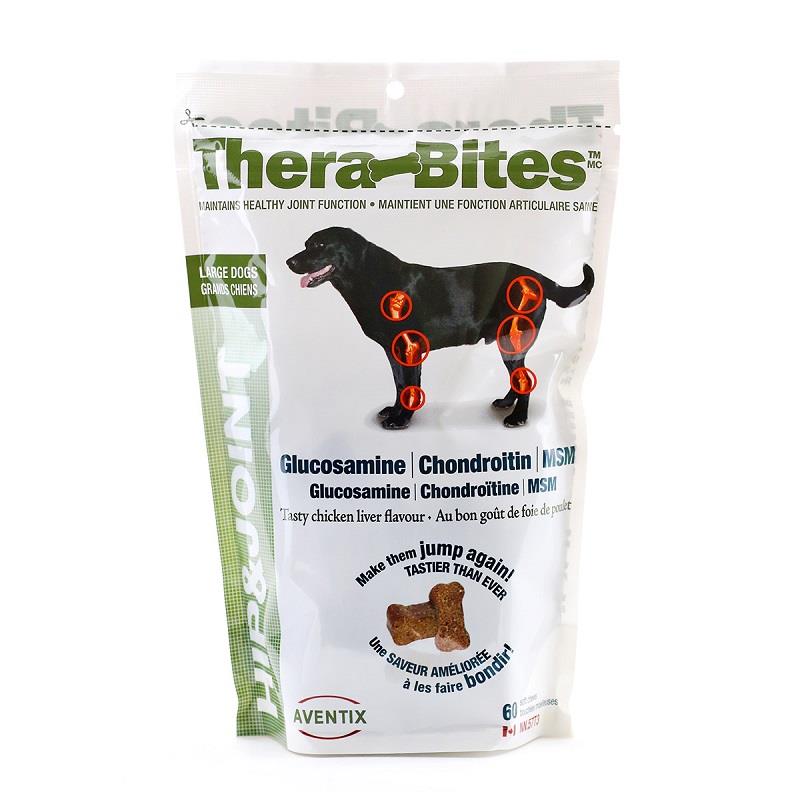 TheraBites Hip & Joint Supplement for Large Dogs, 60 soft chews