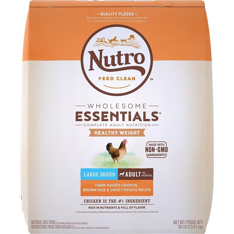 Nutro Wholesome Essentials Healthy Weight Large Breed Adult Farm-Raised Chicken, Rice & Sweet