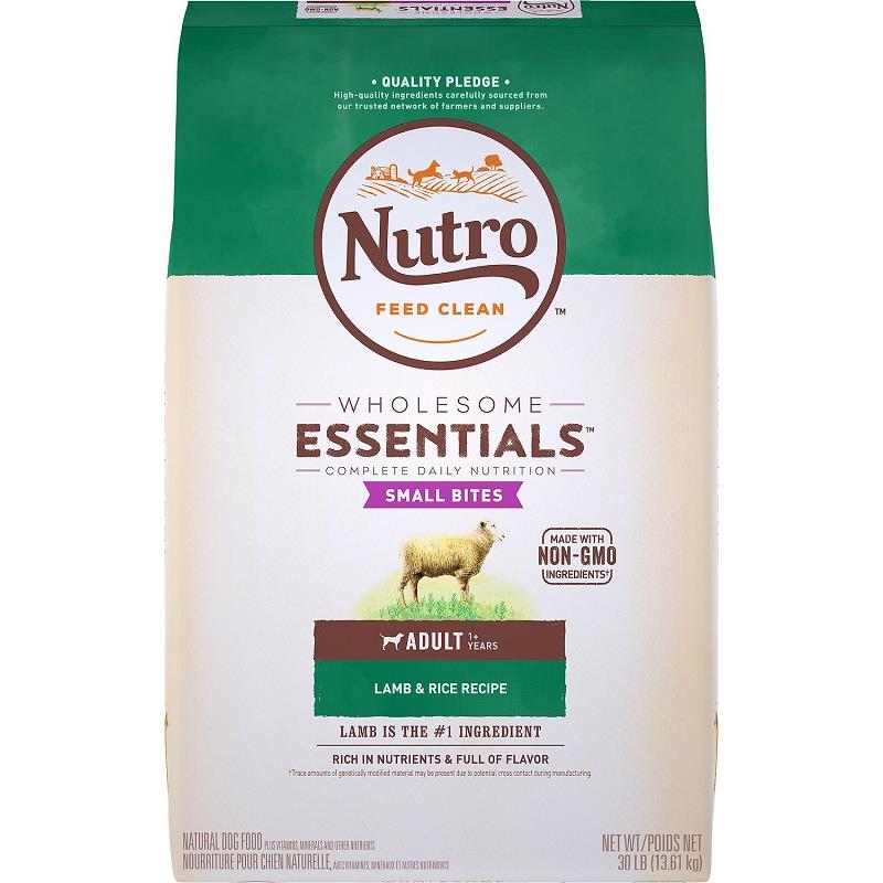 Nutro Wholesome Essentials Small Bites Adult Pasture-Fed Lamb & Rice ...