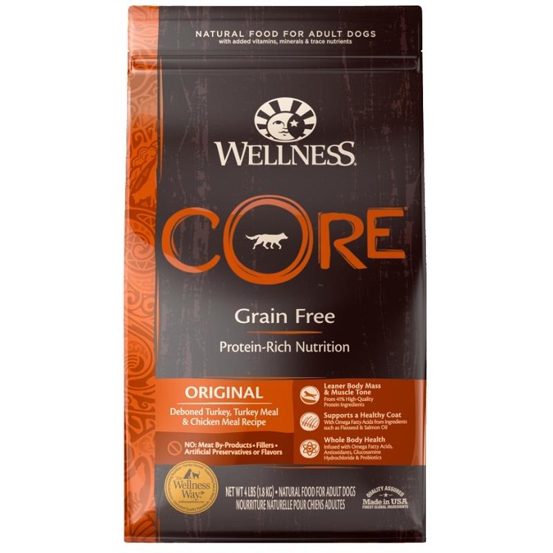 Wellness CORE Natural Grain Free Original Deboned Turkey, Turkey Meal ...