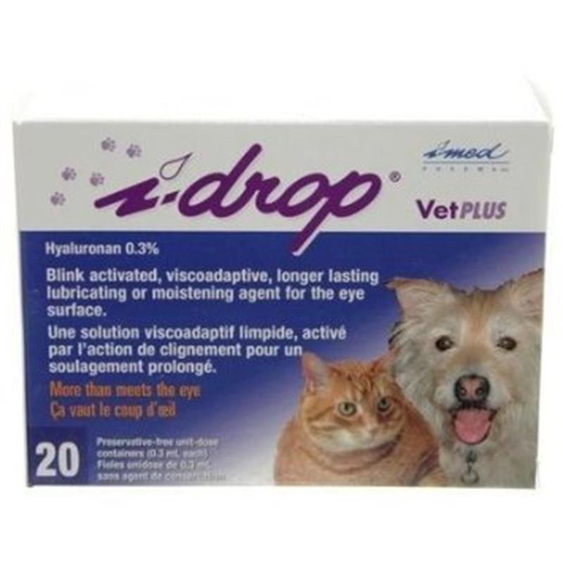 I-Drop Vet Plus Eye Lubricant 0.30% 20 Doses for dogs and cats