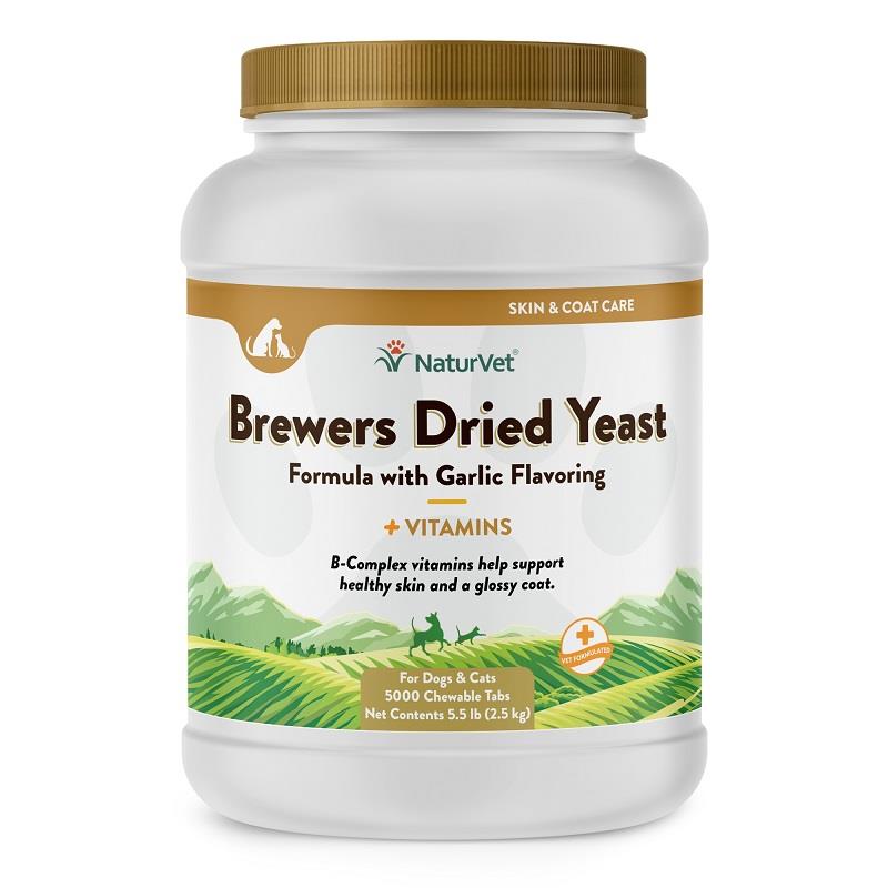 NaturVet Brewers Dried Yeast Formula plus Vitamins Chew Tabs | Allivet