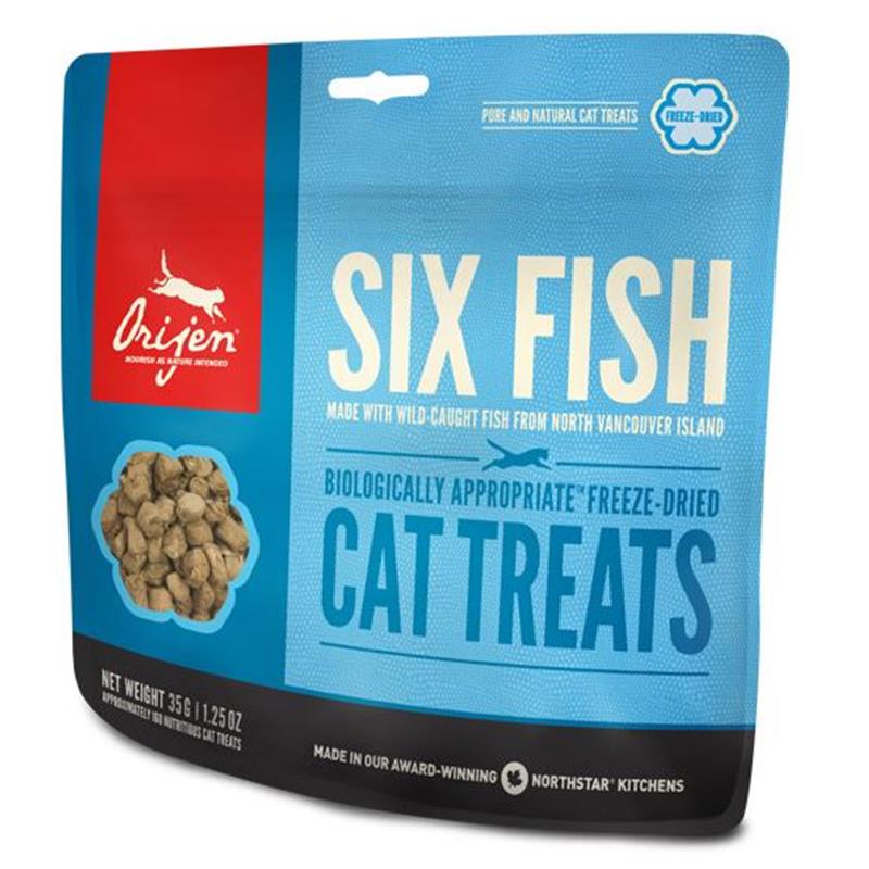 Orijen Six Fish FreezeDried Cat Treats, 1.25 oz Allivet