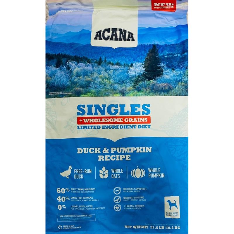 Acana Singles Wholesome Grains Duck & Pumpkin Dry Dog Food